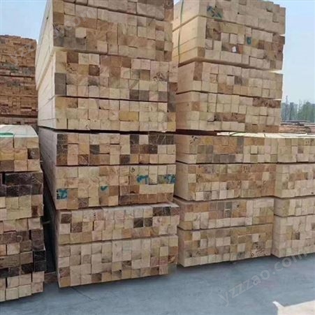 5x8辐射松枕木批发木材加工厂家现货供应耐磨枕木质优价廉呈果木业