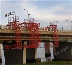 桥梁侧面施工平台 电缆桥架安装吊篮 高架桥检修施工挂篮