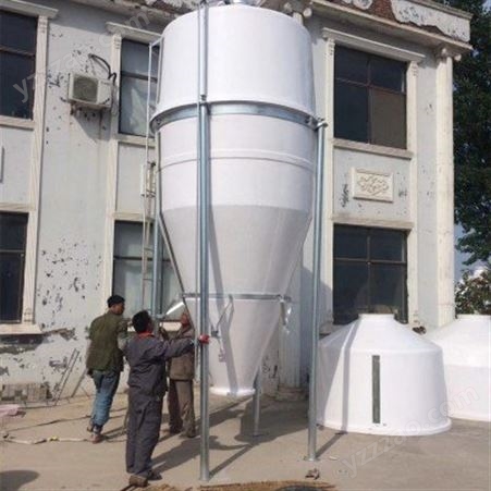 宾阳玻璃钢料塔 养猪场料线 自动供料塔