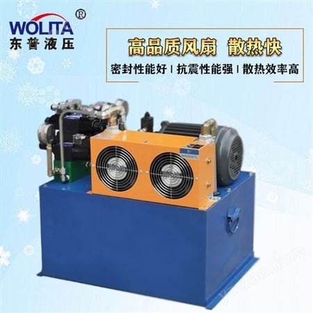 广东液压站液压成套控制系统 油泵电机动力单元 非标伺服液压站