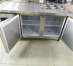 操作台冰柜冷藏柜保鲜平冷工作台商用冰箱冷冻冷柜开孔