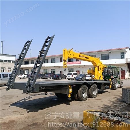 自装卸拖拉机平板吊 钻杆运输拖拉机平板吊 电线杆吊运机 安捷订制AJ-DPB