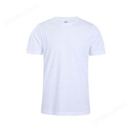 天乐克 190g精梳棉成人款圆领短袖T恤空白男士纯棉广告衫印图定制
