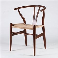 北欧实木餐椅 CY-018咖啡厅休闲藤椅 奶茶甜品店Y椅叉骨椅价格美丽众美德
