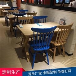 龙岗酒店主题西餐厅桌椅定做4人位饰面板餐桌ZY-221北欧实木餐桌椅厂家众美德家具