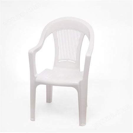 华悦 白色塑料椅 休闲靠背椅 户外椅 广告椅 
