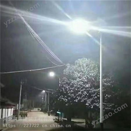6米LED户外太阳能庭院灯家用门口新农村乡村遥控路灯