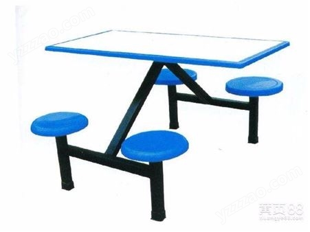 合肥四人连体餐桌，不锈钢餐桌，学校食堂餐桌，晔轩餐厅餐桌