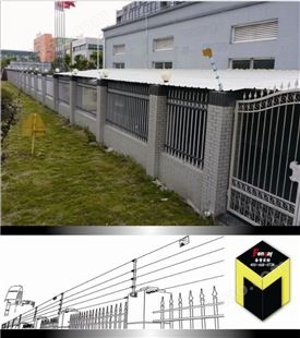 大型电厂电子护栏 能源企业脉冲电子围栏系统 基建项目电子围栏