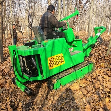 液压强劲动力果树断根机 多用途移树机 农用果园园林挖树机