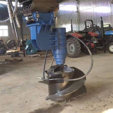 装载机液压浇筑桩帽清土器桩帽成型机挖掘机液压混凝土钻孔器
