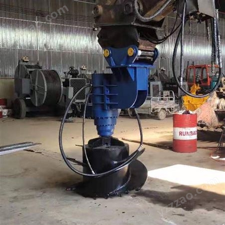 装载机液压浇筑桩帽清土器桩帽成型机挖掘机液压混凝土钻孔器