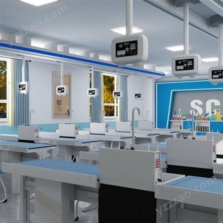 理化生实验室 铸铝实验桌 ABS/PP仪器柜 ABS水槽柜 百草园