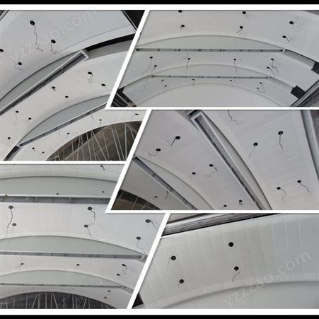 润盈 氟碳弧形铝单板 双曲弧形铝单板厂家 室内吊顶装饰