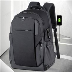 双肩电脑包大容量商务旅行出差休闲包15.6寸电脑包礼品定制