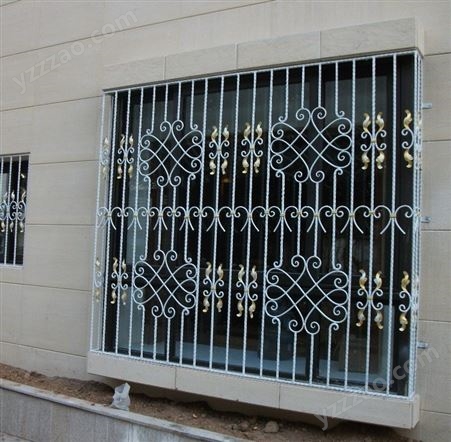 厂家批发定制铁艺防盗窗防护窗花外观大气美观窗花