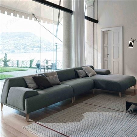 搏德森北欧风布艺沙发组合现代小户型三人位四人位简约双人乳胶沙发客厅