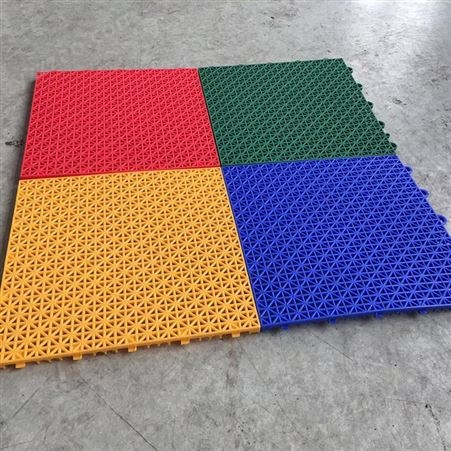 悬浮地板施工-篮球场悬浮式拼装地板-蓝球场悬浮地板厂家-塑料悬浮地板价格 德力盛 C0059