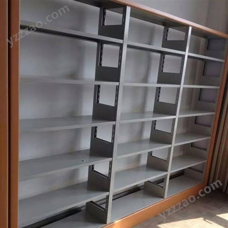 图书馆书架厂家 阅览室双面双柱书架 钢制书架批发价格